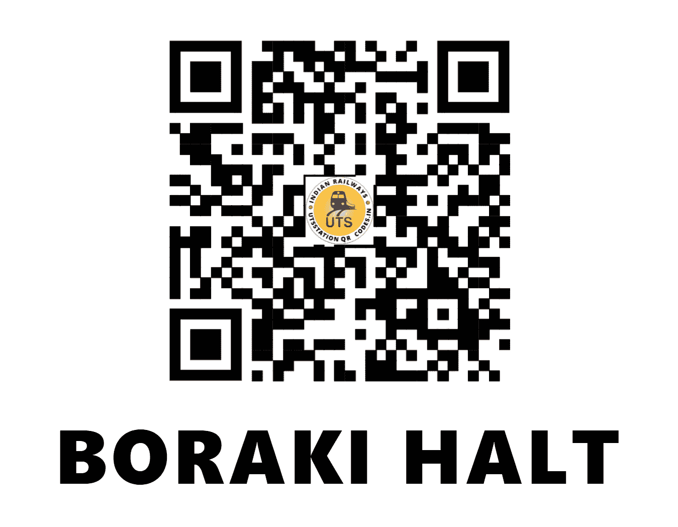 UTS QR Code for BORAKI HALT - BRKY - NC (UTTAR PRADESH)